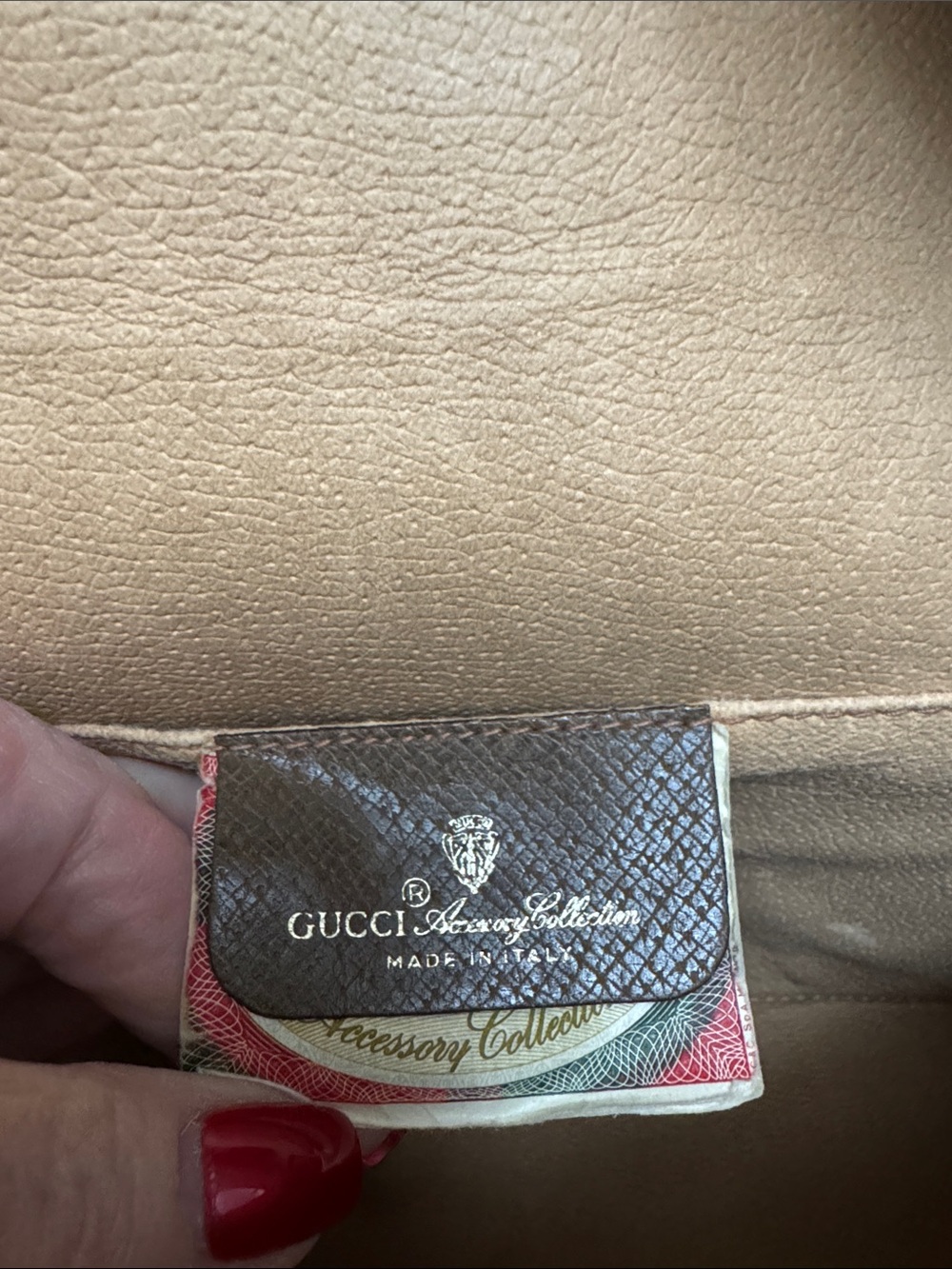 Gucci GG Supreme Sherry Line Clutch with Web Stripe Vintage EUC - Picture 9 of 12
